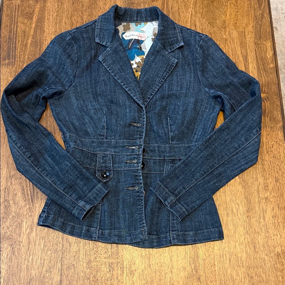 Boom Boom Jeans Dark Denim Blazer